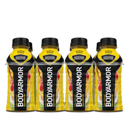 BODYARMOR Sports Drink Sports Beverage, Strawberry Banana, Coconut Water Hydration, Natural Flavors With Vitamins, Potassium-Packed Electrolytes, Perfect For Athletes, 12 Fl Oz (Pack of 8)