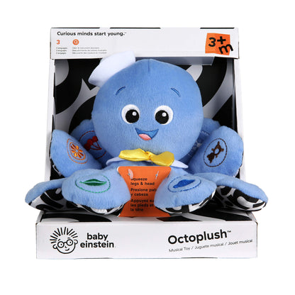 Baby Einstein Outstanding Opus The Octopus Sensory Rattle & Teether Multi-Use Toy, BPA Free & Chillable, 3 Months & up, Multicolored