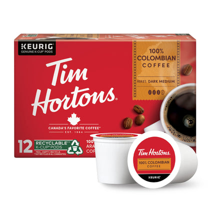 Tim Hortons Original Blend, Medium Roast Coffee, Single-Serve K-Cup Pods Compatible with Keurig Brewers, 24 Count(Pack of 1)(Packaging may vary)