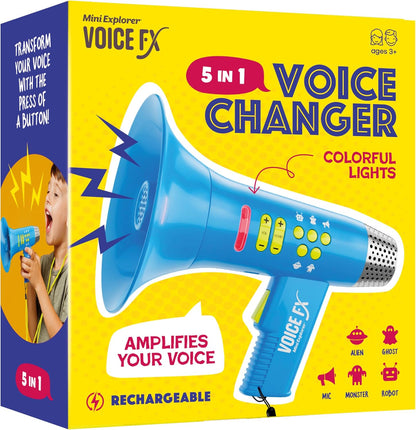 Mini Explorer Voice Changer for Kids - Voice Changing Device for Boys & Girls Ages 3-8+ Olds - Easter, Birthday Gifts for 3, 4, 5, 7, 8 Year Old Boy - Cool Outdoor Toys Gift Ideas for Kid, Toddler