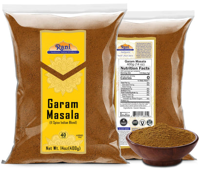 Rani Garam Masala Indian 11-Spice Blend 3oz (85g) PET Jar ~ All Natural, Salt-Free | Vegan | No Colors | Gluten Friendly | NON-GMO| Kosher | Indian Origin