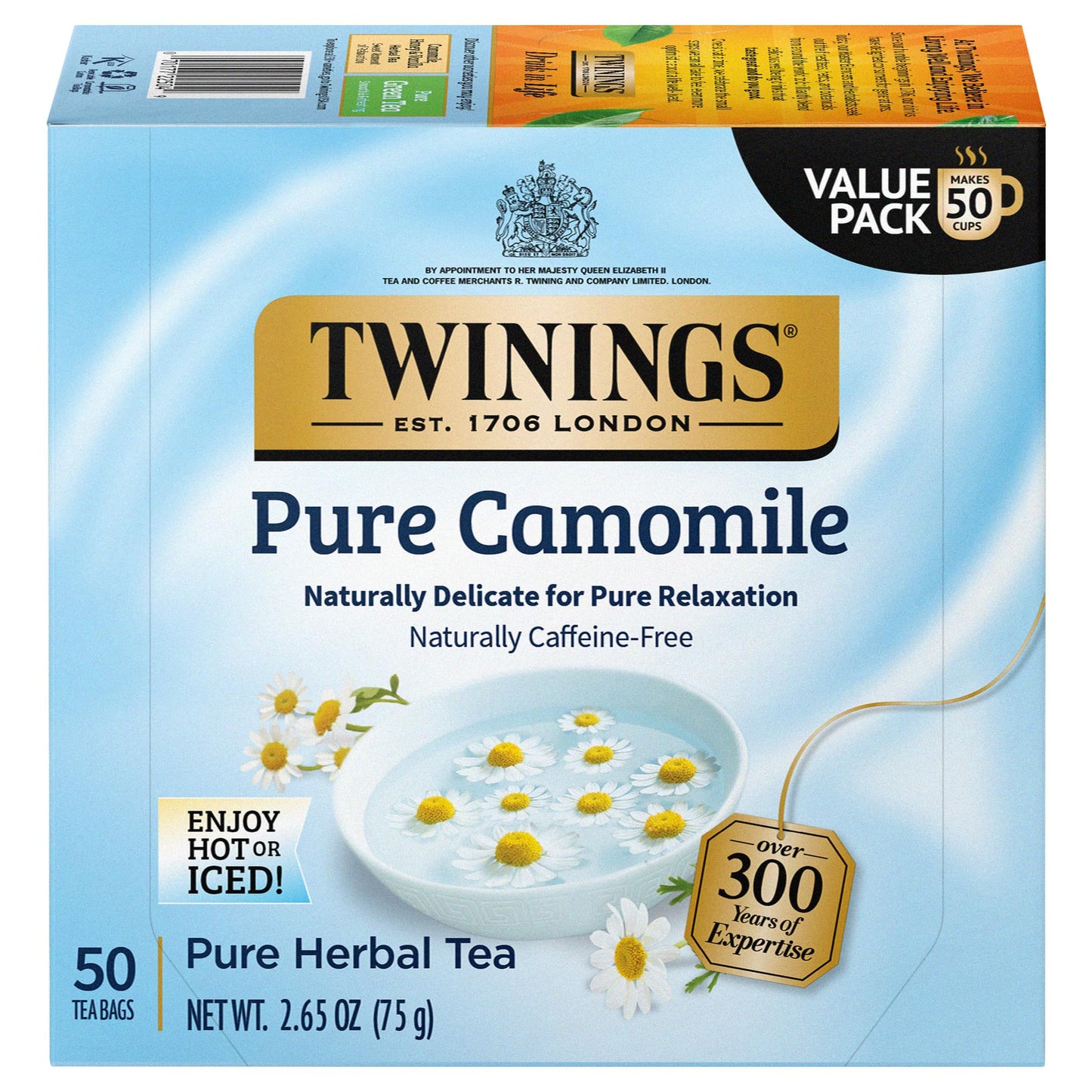 Twinings English Breakfast Black Tea, 100 Individually Wrapped Tea Bags, Smooth, Flavourful, Robust, Caffeinated, Enjoy Hot or Iced