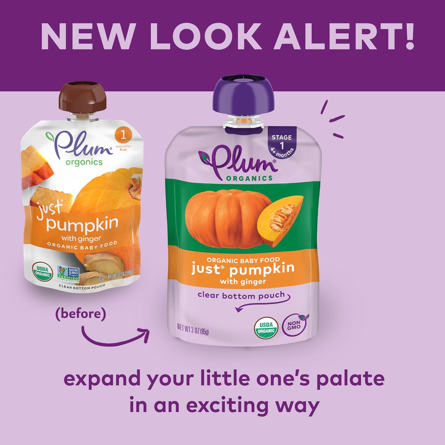 Plum Organics | Stage 1 | Organic Baby Food Meals [4+ Months] | Just Prunes | 3.5 Ounce Pouch (Pack Of 12) Packaging May Vary