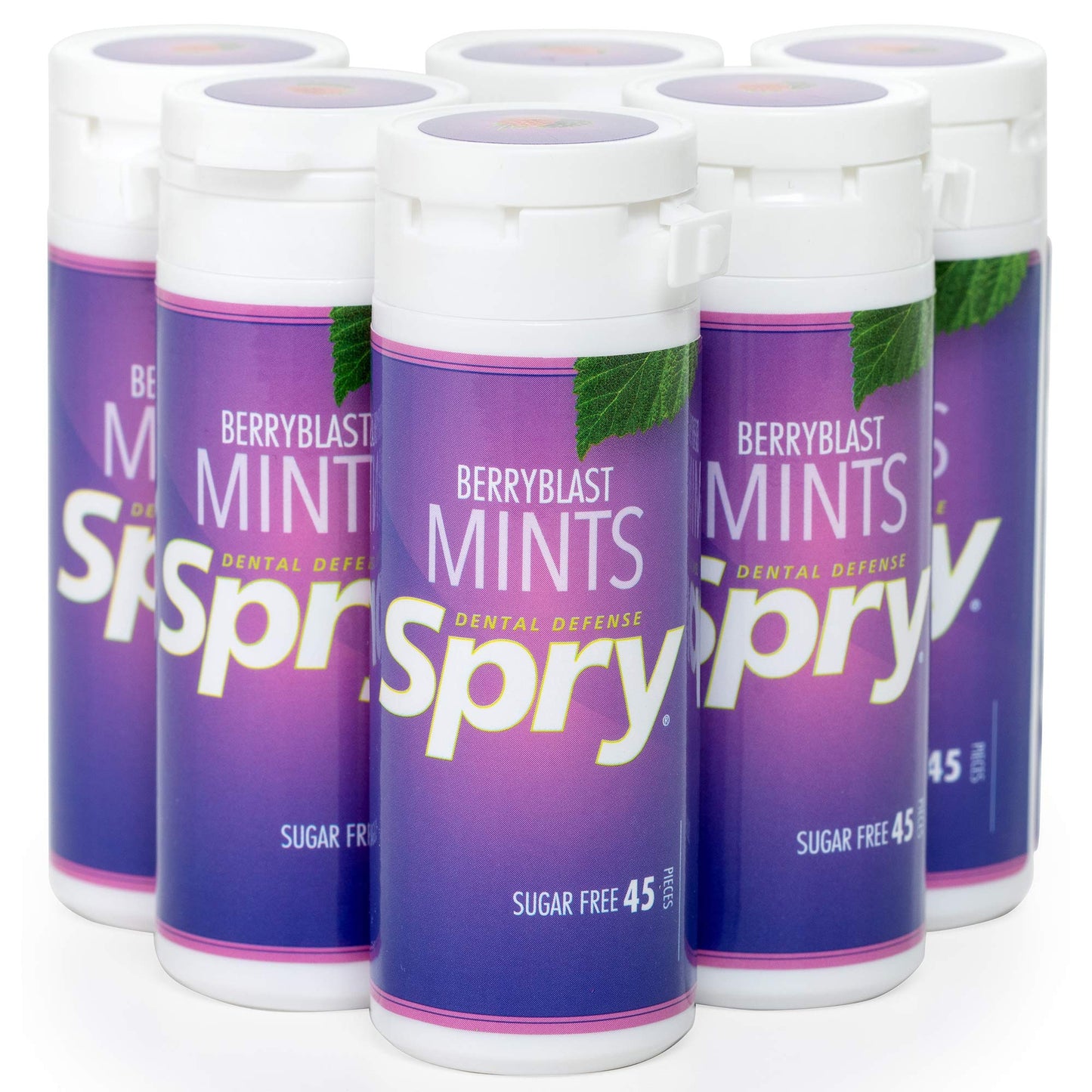 Spry Xylitol Peppermint Sugar Free Candy - Breath Mints That Promote Oral Health, Dry Mouth Mints That Increase Saliva Production, Stop Bad Breath, 240 Count (Pack of 1)