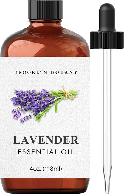 Brooklyn Botany Basil Essential Oil - 100% Pure and Natural - Premium Grade Essential Oil - for Aromatherapy and Diffuser - 0.33 Fl Oz