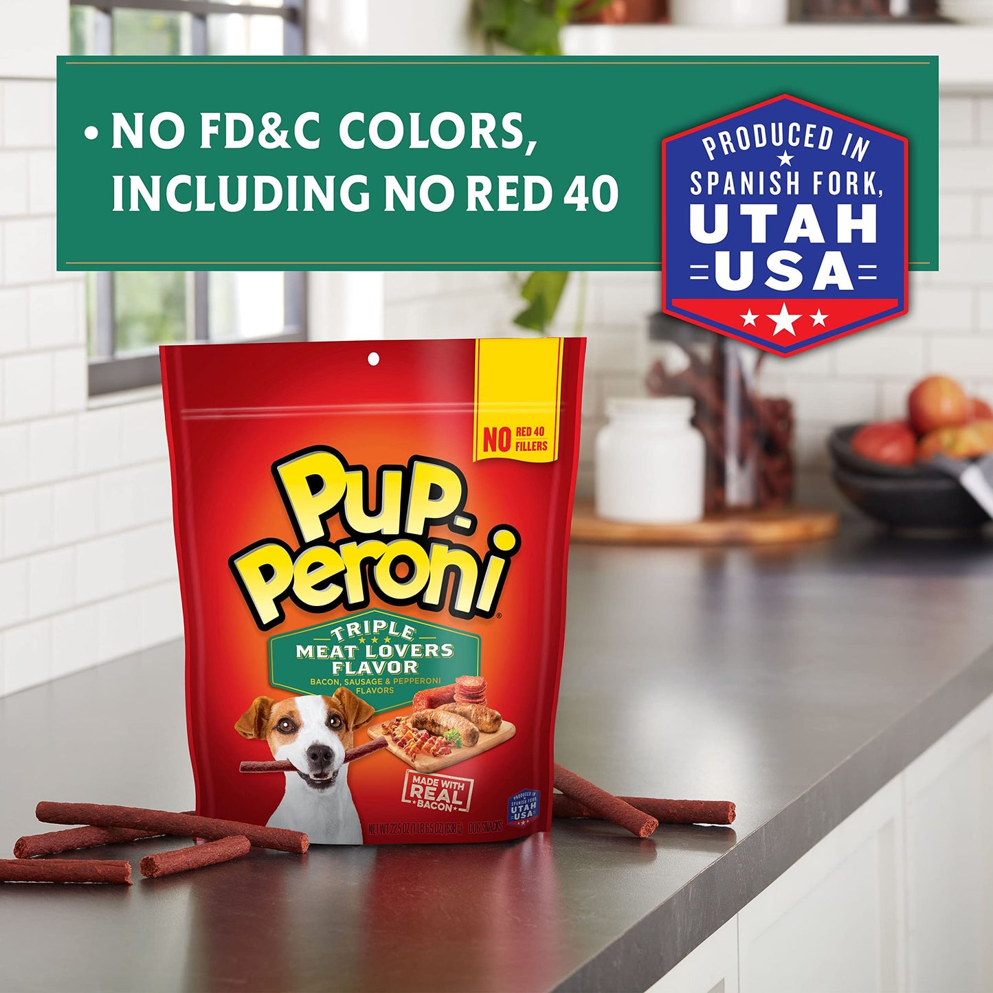 Pup-Peroni Dog Treats, Original Beef Flavor, 22.5 Ounce, Made with Real Beef