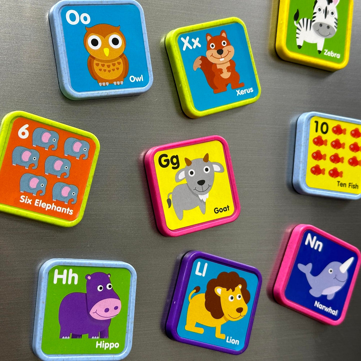 Boley Roo Crew: Learning Magnets - 37 Pieces - Animal & Alphabet Learning, ABC, Toddler & Kids Educational Toy, Preschool Ages 2+