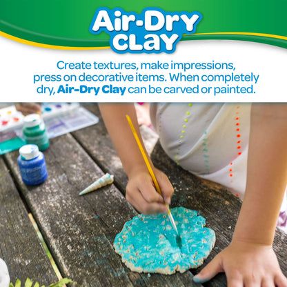 Crayola Air Dry Clay for Kids - White, Modeling Clay for Kids, Arts & Crafts, School Supplies, Teacher Classroom Must Have, 25lb