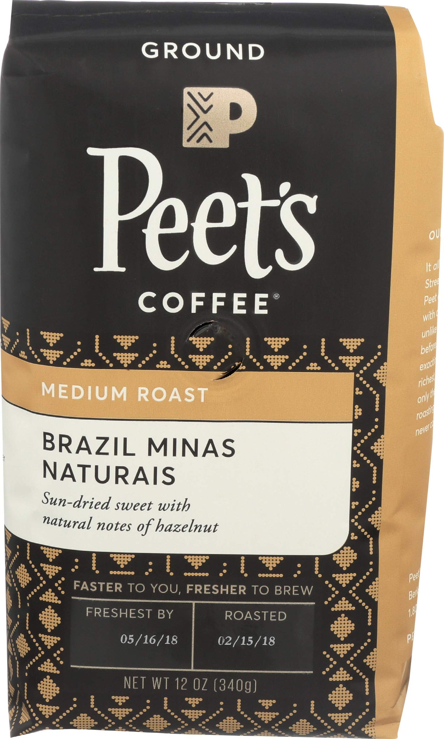 Peet's Coffee Major Dickason's Blend, Dark Roast Ground Coffee, 20 oz