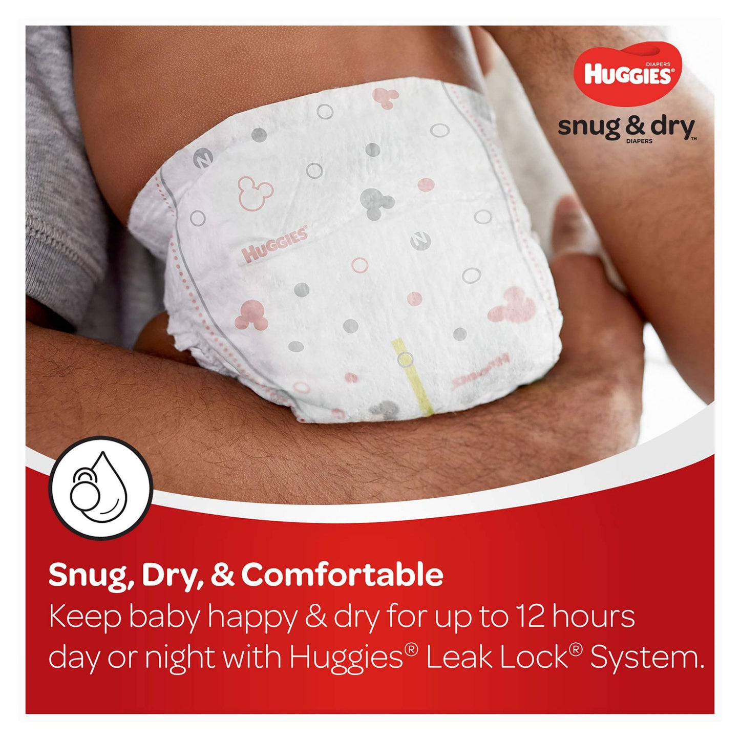 Huggies Size 2 Diapers, Snug & Dry Baby Diapers, Size 2 (12-18 lbs), 100 Count, Packaging May Vary