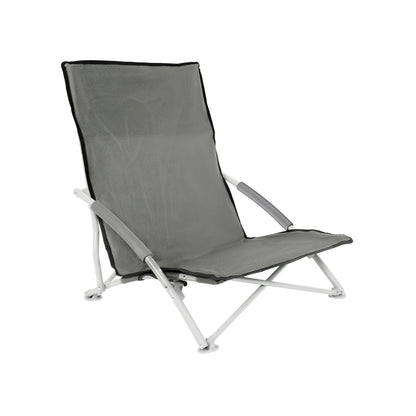 YSSOA Folding Beach Adults, Portable Heavy-Duty Chairs Made of High Strength 600D Oxford Fabric and Steel Frame for Outdoors, Camping, Picnic, BBQ, 1-Pack, Grey