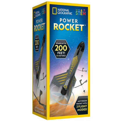 NATIONAL GEOGRAPHIC Rocket Launcher for Kids – Patent-Pending Motorized Air Rocket Toy, Launch up to 200 ft, Kids Outdoor Toys & Model Rockets, Gifts for Kids Ages 8 9 10 11 & 12, Space Toys