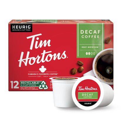 Tim Hortons Original Blend, Medium Roast Coffee, Single-Serve K-Cup Pods Compatible with Keurig Brewers, 24 Count(Pack of 1)(Packaging may vary)