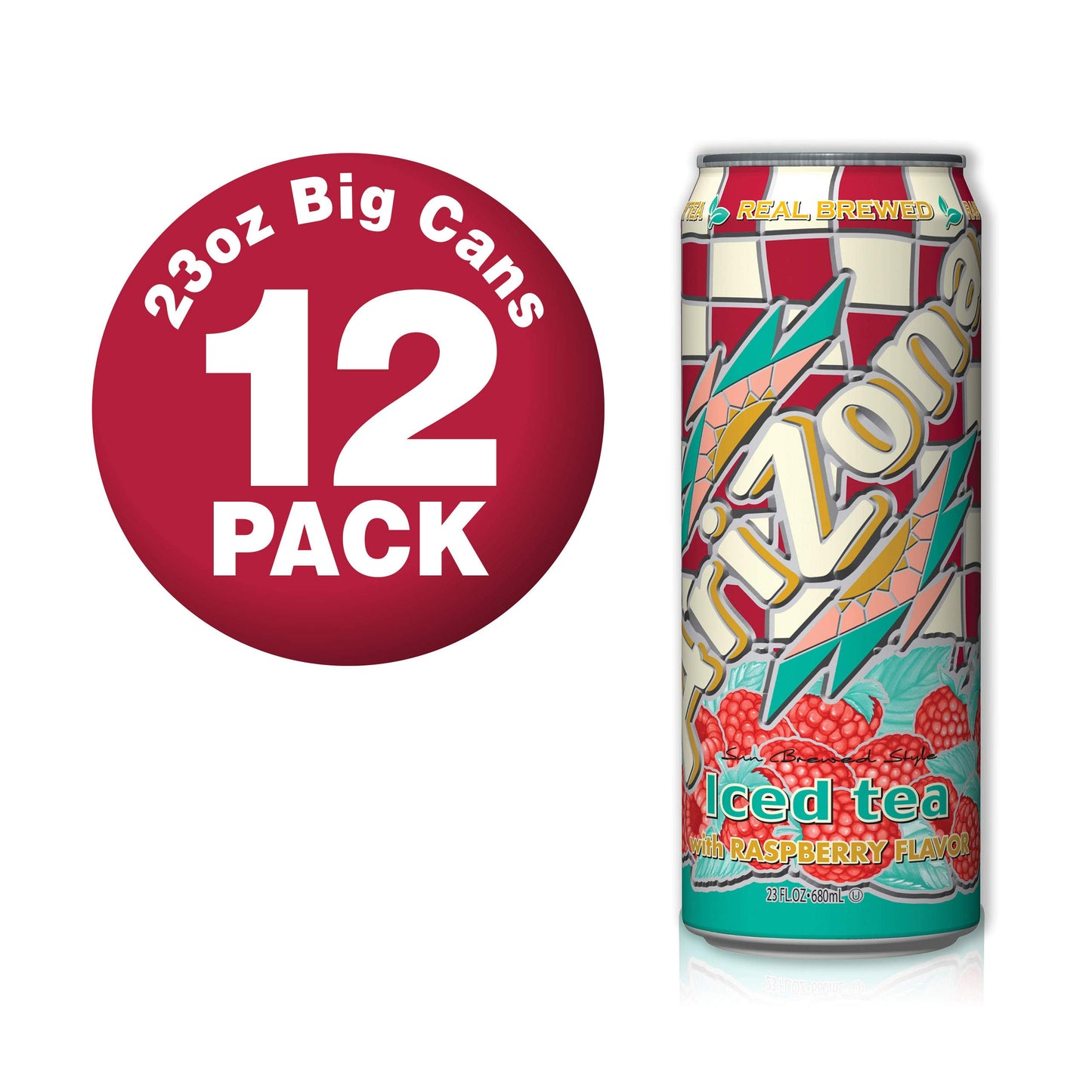 AriZona Green Tea with Ginseng and Honey - Big Can, 22 Fl Oz (Pack of 24)