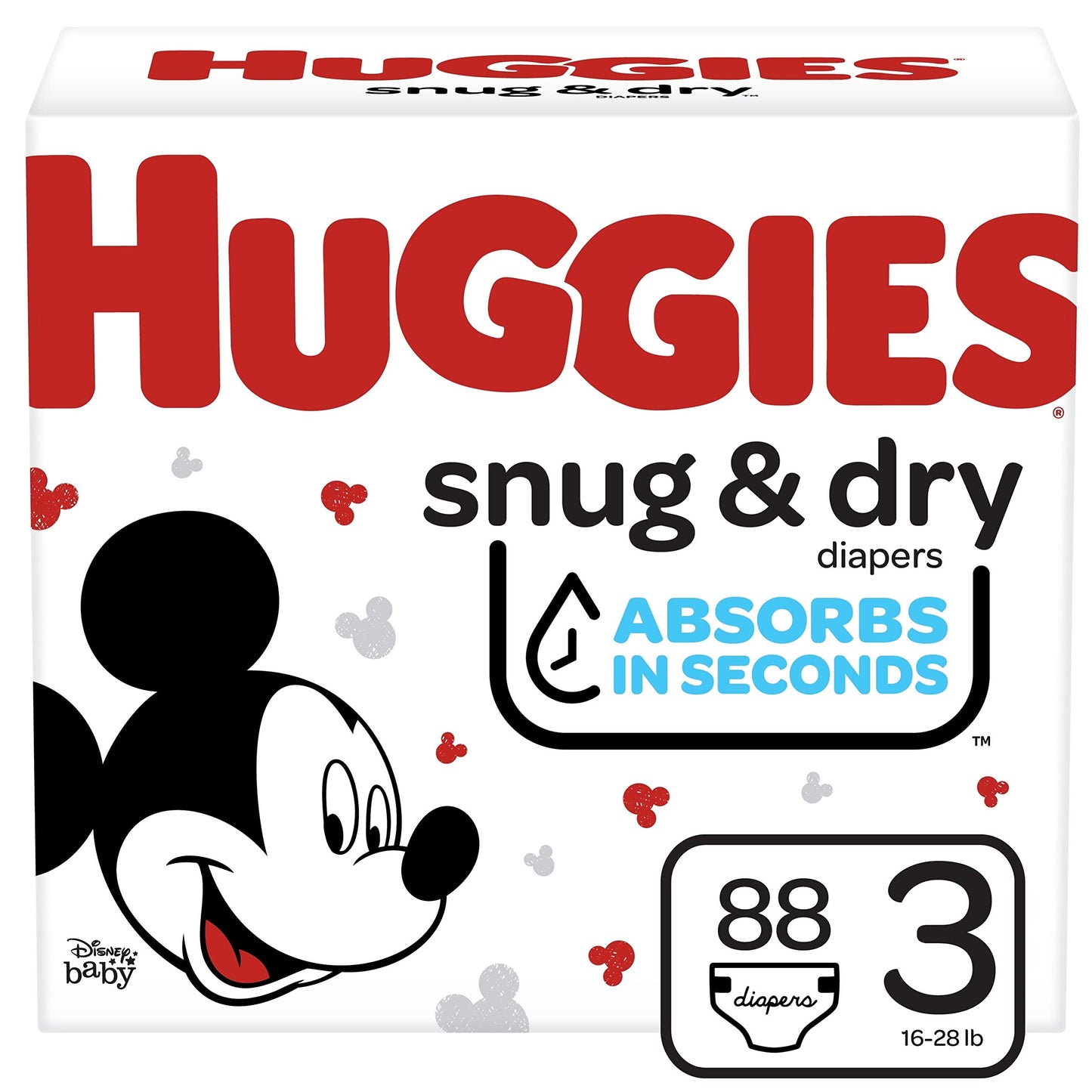 Huggies Size 2 Diapers, Snug & Dry Baby Diapers, Size 2 (12-18 lbs), 100 Count, Packaging May Vary