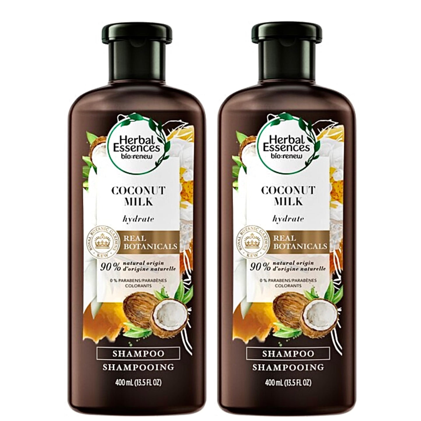 Herbal Essences Coconut Oil Hydrating Shampoo, 13.5 fl oz, with Certified Camellia Oil and Aloe Vera, For All Hair Types, Especially Dry Hair