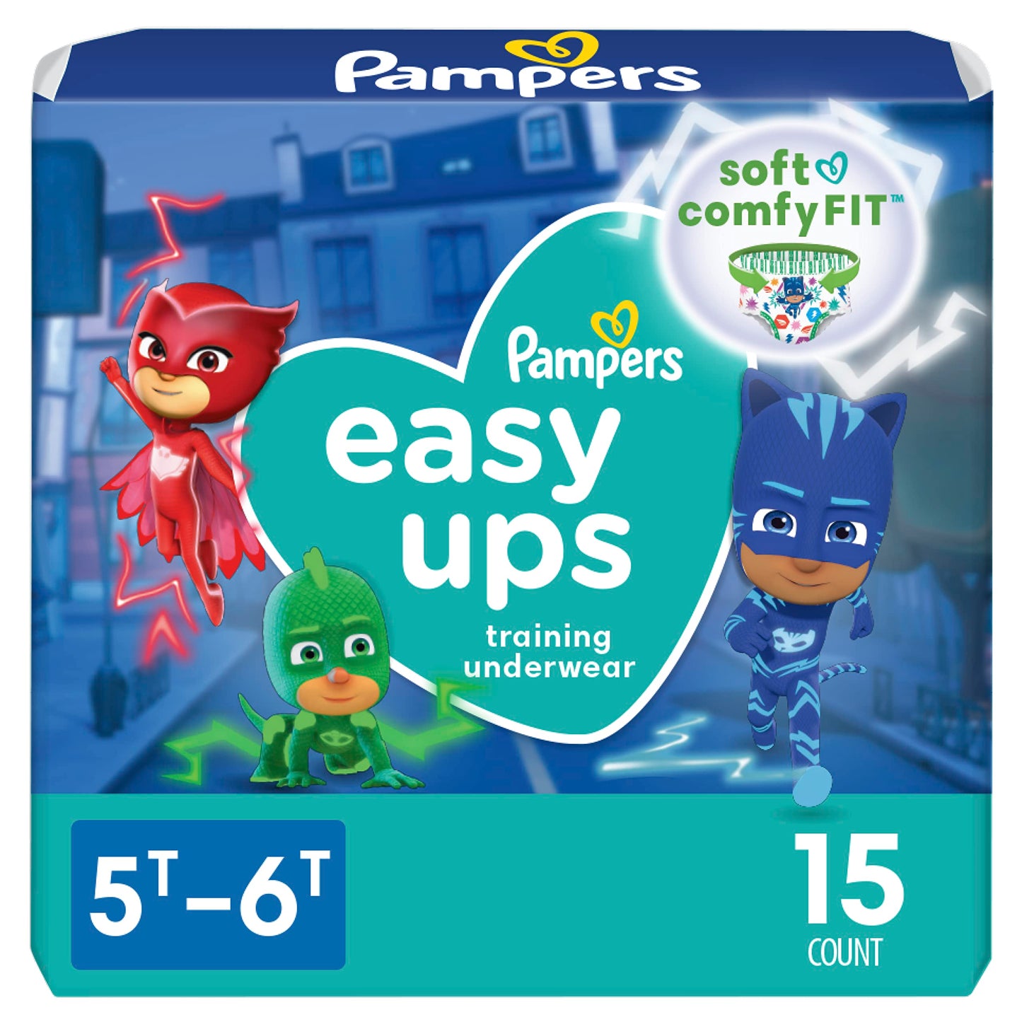 Pampers Easy Ups Boys & Girls Bluey Potty Training Pants - Size 3T-4T, One Month Supply (124 Count), Training Underwear (Packaging May Vary)