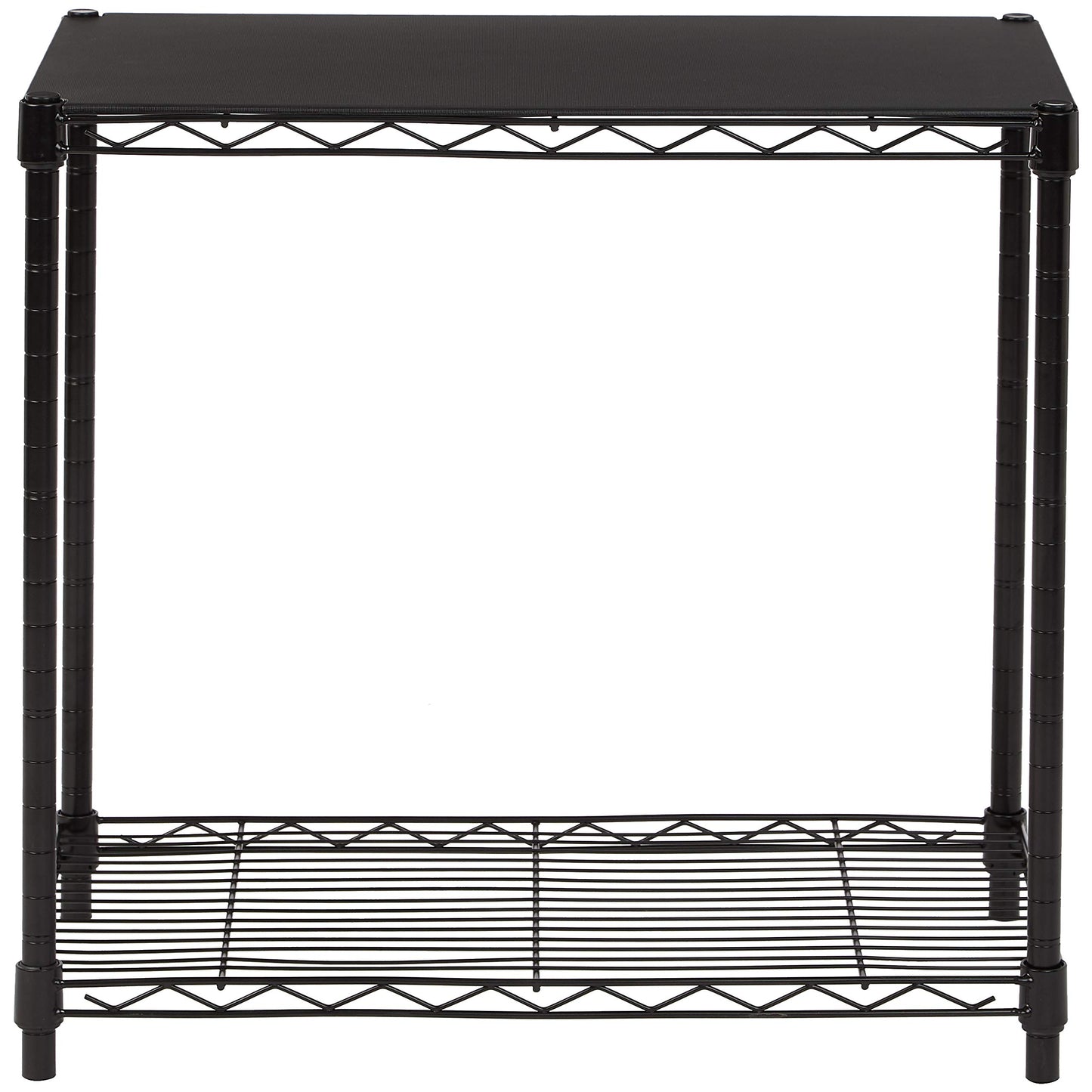 Amazon Basics 3-Shelf Adjustable, Heavy Duty Storage Shelving Unit (250 lbs loading capacity per shelf), Steel Organizer Wire Rack, 23.2"L x 13.4"W x 30"H, Black