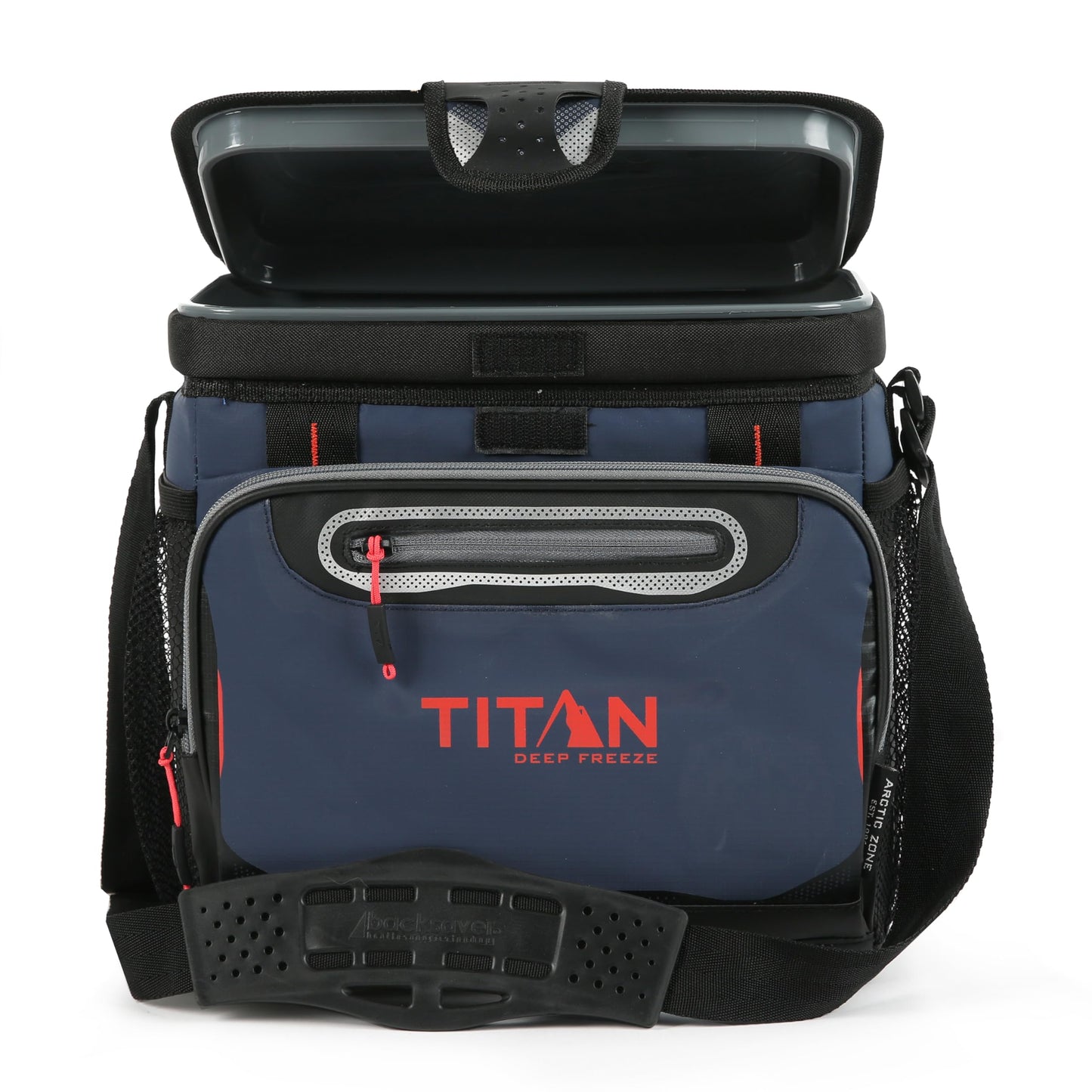 Titan Deep Freeze Cooler Zipperless Hardbody Cooler - Deep Freeze Insulation, HardBody Liner, and SmartShelf