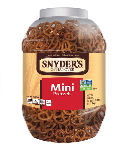 Snyder's of Hanover, Old Fashioned Pretzel Rods, 27 Oz Canister