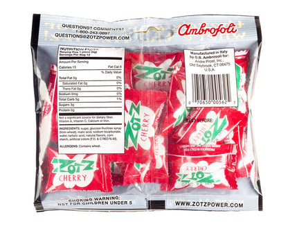 Zotz Fizzy Candy Bag, Assorted Flavors, 100 Count Bag