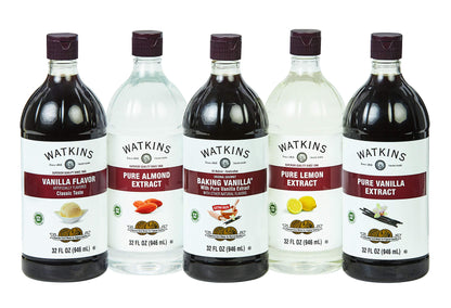 Watkins All Natural Original Gourmet Baking Vanilla, with Pure Vanilla Extract, 11 Fl Oz (Pack of 1) - Packaging May Vary