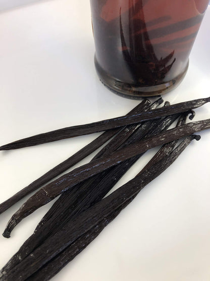 50 Organic Grade A Madagascar Vanilla Beans. Certified USDA Organic for Extract and all things Vanilla by FITNCLEAN VANILLA. ~5" Bulk Fresh Bourbon NON-GMO Pods.