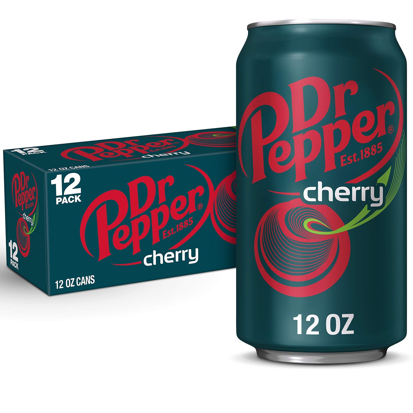 Dr Pepper Zero Strawberries and Cream Soda, 12 fl oz cans, 12 Pack