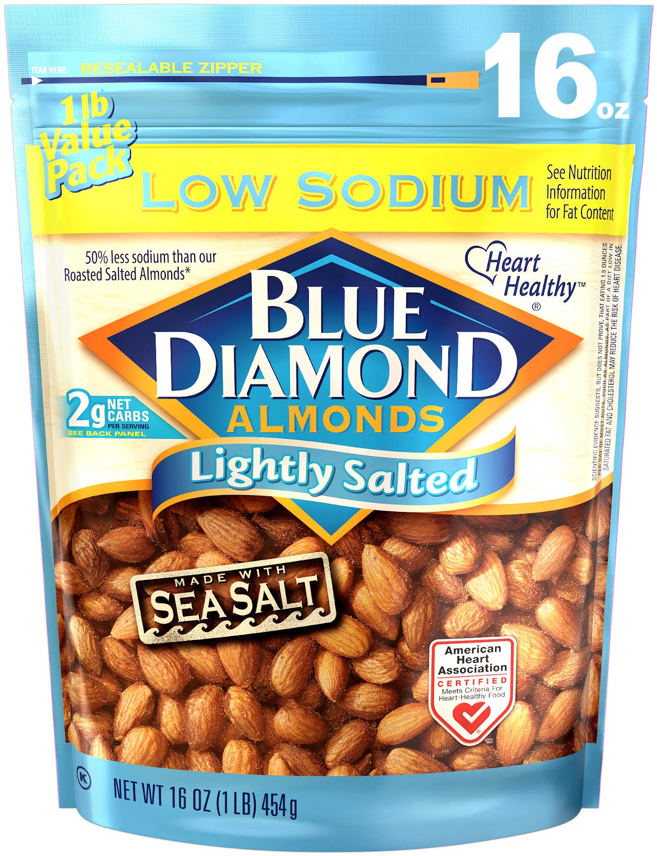 Blue Diamond Almonds Honey Roasted Snack Almonds, Honey Roasted, 1 Pound (Pack of 1)