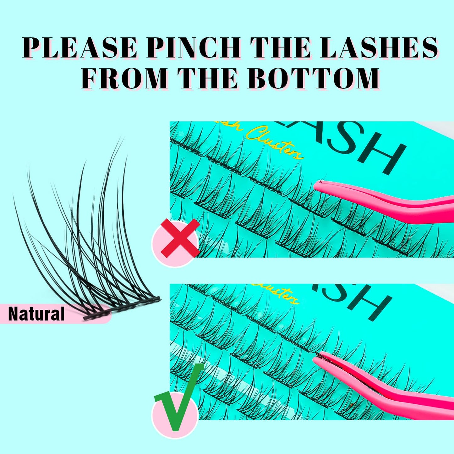 VAVALASH DIY Lash Extension Kit 280 Clusters Individual Lashes Kit 30D 40D 0.07D-10-16mm Lash Clusters, Lash Bond and Seal, Lash Tweezer for DIY Eyelash Extension at Home（Kit-30D+40D-0.07D-10-16MIX）