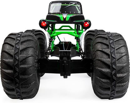 Monster Jam, Official Mega Grave Digger All-Terrain Remote Control Monster Truck with Lights, 1:6 Scale, Kids Toys for Boys and Girls Ages 4-6+