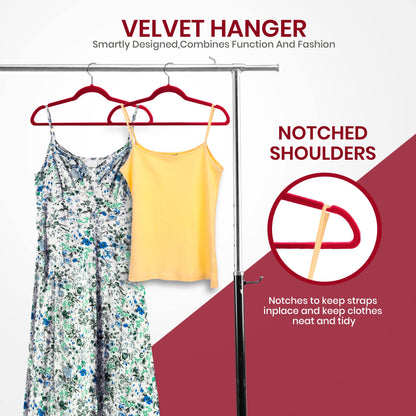 Utopia Home Velvet Hangers 50 Pack - Non-Slip Clothes Hangers - Black Hangers - Suit Hangers with 360 Degree Rotatable Hook - Heavy Duty Coat Hangers - Pants Hangers