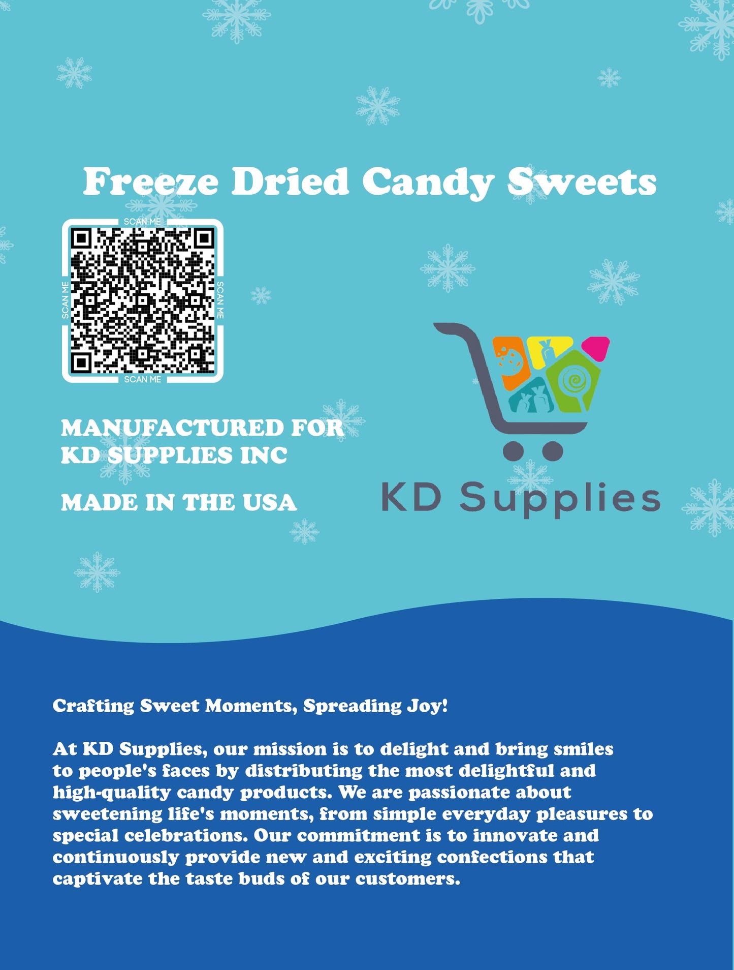 KD Supplies Freeze Dried Crunchy Comets - Premium Freeze Dried Crunchy Candy With an Enhanced Flavor (10 oz, Original Rainbow)