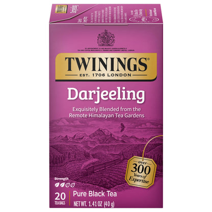 Twinings English Breakfast Black Tea, 100 Individually Wrapped Tea Bags, Smooth, Flavourful, Robust, Caffeinated, Enjoy Hot or Iced