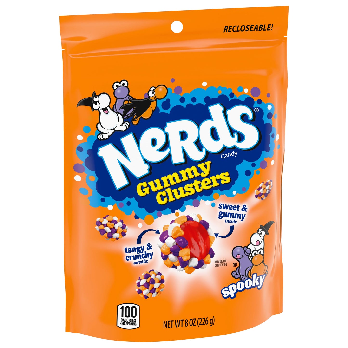 Nerds Gummy Clusters, Spooky Halloween Reclosable Bag, 8oz