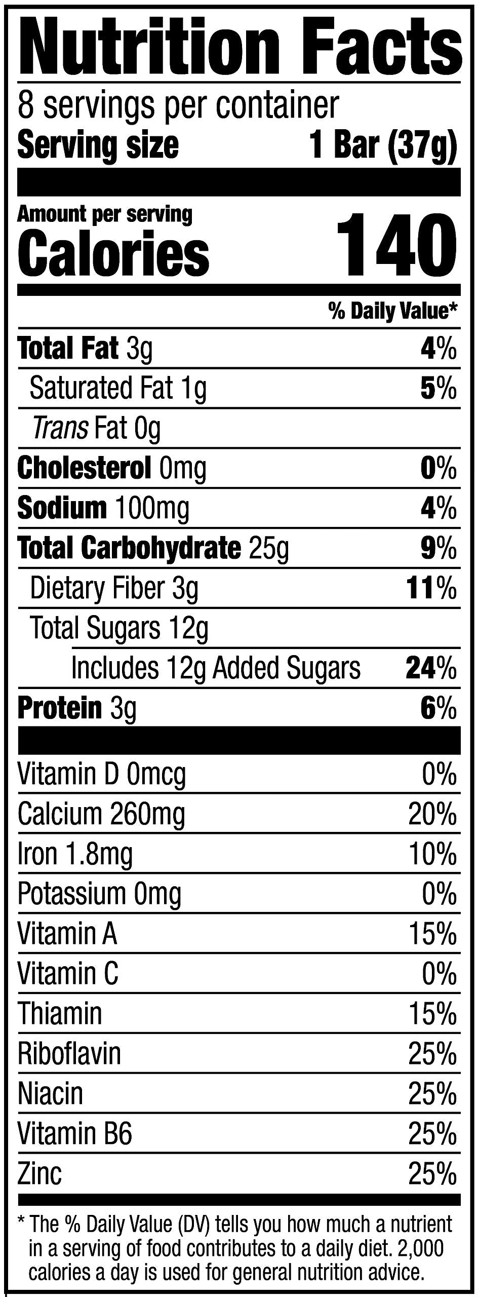 Amazon Brand - Happy Belly Fruit & Grain Cereal Bars, Strawberry , 1.03 Oz, 8 Count (Pack of 1)