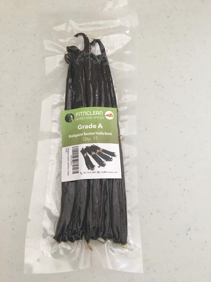 50 Organic Grade A Madagascar Vanilla Beans. Certified USDA Organic for Extract and all things Vanilla by FITNCLEAN VANILLA. ~5" Bulk Fresh Bourbon NON-GMO Pods.