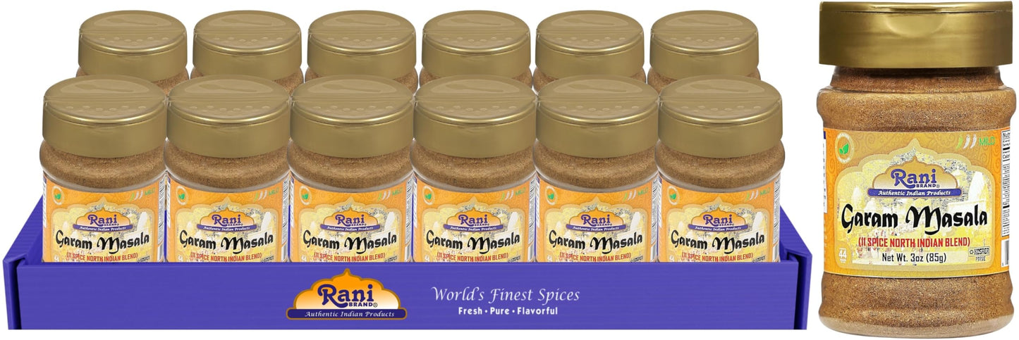 Rani Garam Masala Indian 11-Spice Blend 3oz (85g) PET Jar ~ All Natural, Salt-Free | Vegan | No Colors | Gluten Friendly | NON-GMO| Kosher | Indian Origin