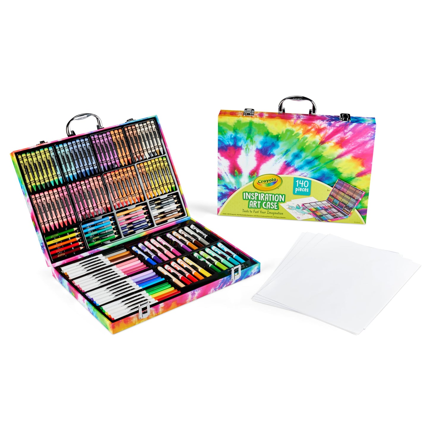 Crayola Inspiration Art Case Coloring Set - Space (140ct), Art Kit For Kids, Toys for Girls & Boys, Art Set, School Supplies, Gifts [Amazon Exclusive]