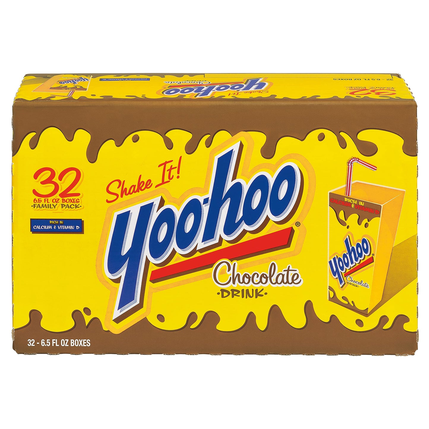 Yoo-hoo Chocolate Drink, 6.5 fl oz boxes, 10 count (Pack of 4)