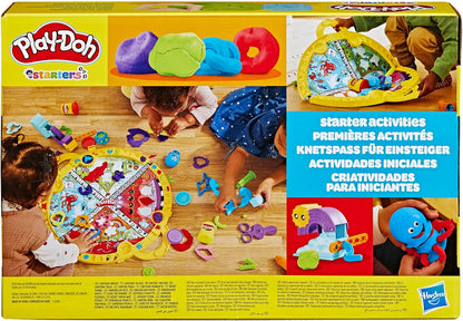 Play-Doh Fold & Go Playmat Starter Set with 19 Accessories, Preschool Toys for 3 Year Old Girls & Boys & Up, Kids Arts & Crafts