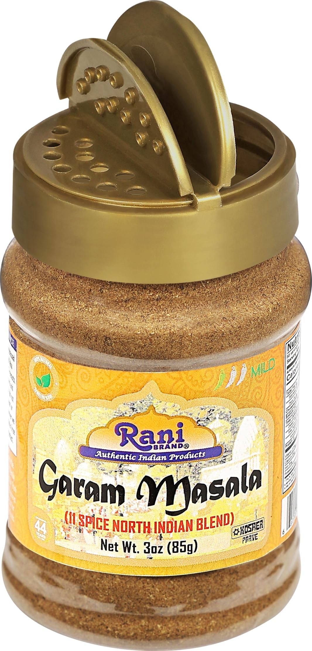 Rani Garam Masala Indian 11-Spice Blend 3oz (85g) PET Jar ~ All Natural, Salt-Free | Vegan | No Colors | Gluten Friendly | NON-GMO| Kosher | Indian Origin