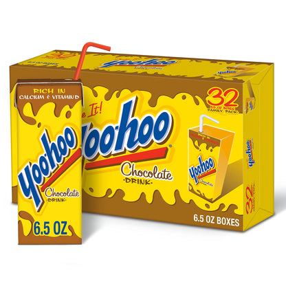 Yoo-hoo Chocolate Drink, 6.5 fl oz boxes, 10 count (Pack of 4)