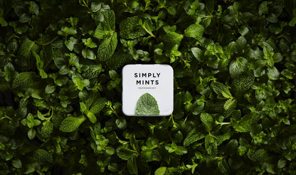 Natural Breath Mints by Simply Gum | Peppermint | Pack of Six (180 Pieces Total) | Breath Freshening, Vegan, Non-GMO, Nothing Artificial