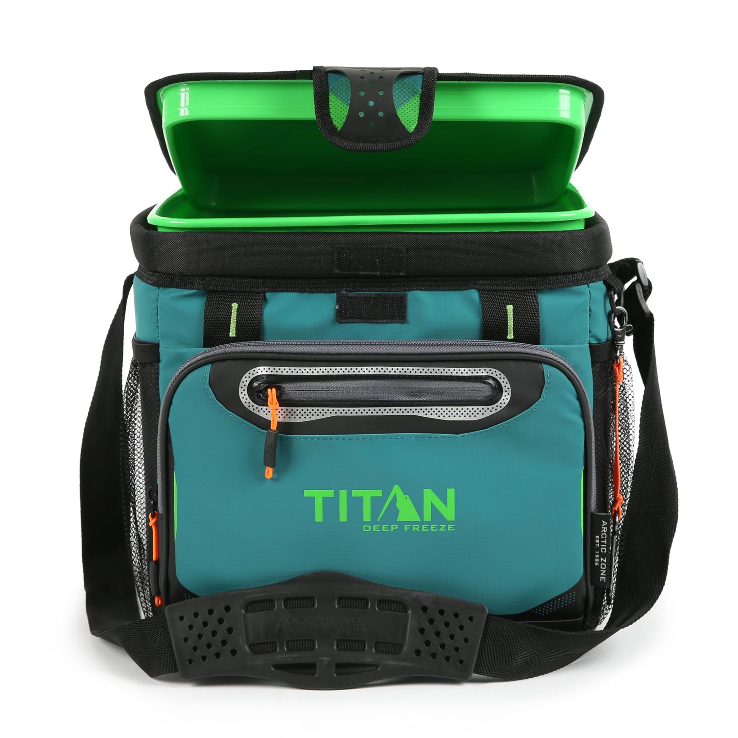 Titan Deep Freeze Cooler Zipperless Hardbody Cooler - Deep Freeze Insulation, HardBody Liner, and SmartShelf