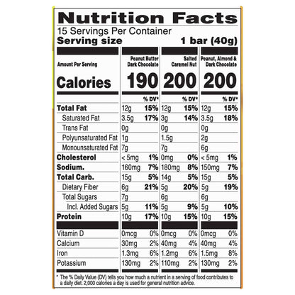 Nature Valley Protein Granola Bars, Snack Variety Pack, Chewy Bars, 15 ct, 21.3 OZ