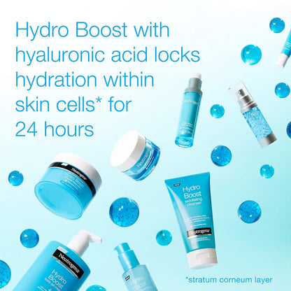 Neutrogena Hydro Boost Hyaluronic Acid Hydrating Water Gel Daily Face Moisturizer for Dry Skin, Oil-Free, Non-Comedogenic Face Lotion, 1.7 fl. Oz