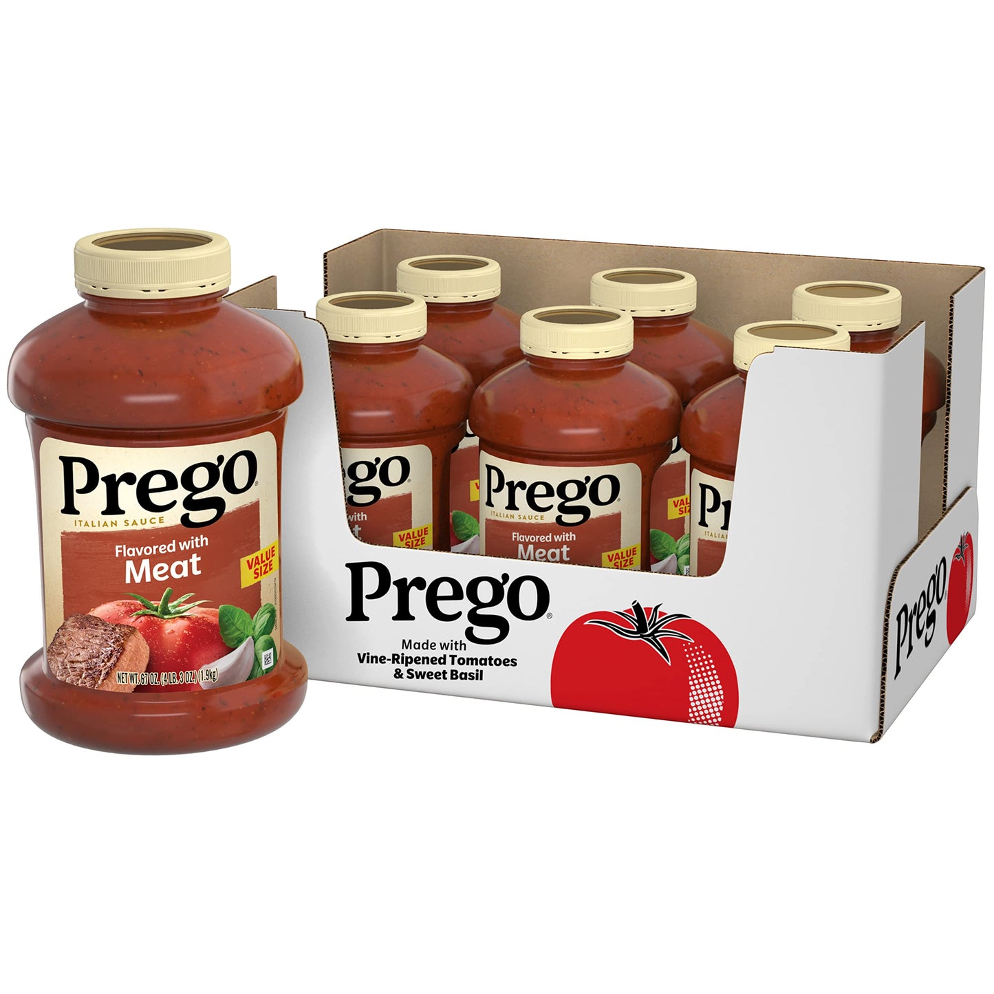 Prego Chunky Tomato with Garlic and Onion Pasta Sauce, 24 Oz Jar