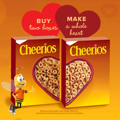 Honey Nut Cheerios Heart Healthy Cereal Cup, 1.8 OZ Single Serve Cereal Cup (Pack of 12)