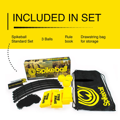 Spikeball 3 Ball Original Roundnet Game Set - Includes 3 Balls, net and Bag